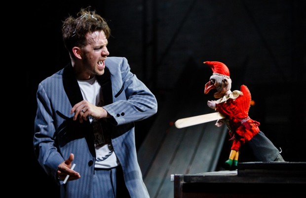 Dominic Marsh as Macheath in Dead Dog in a Suitcase (and other love songs) at Liverpool Everyman (c) Steve Tanner (2) (Large)