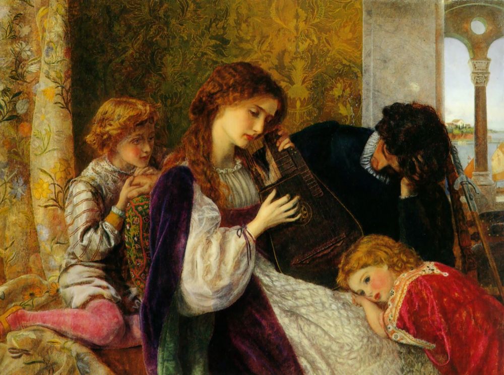 arthur-hughes-a-music-party-1864